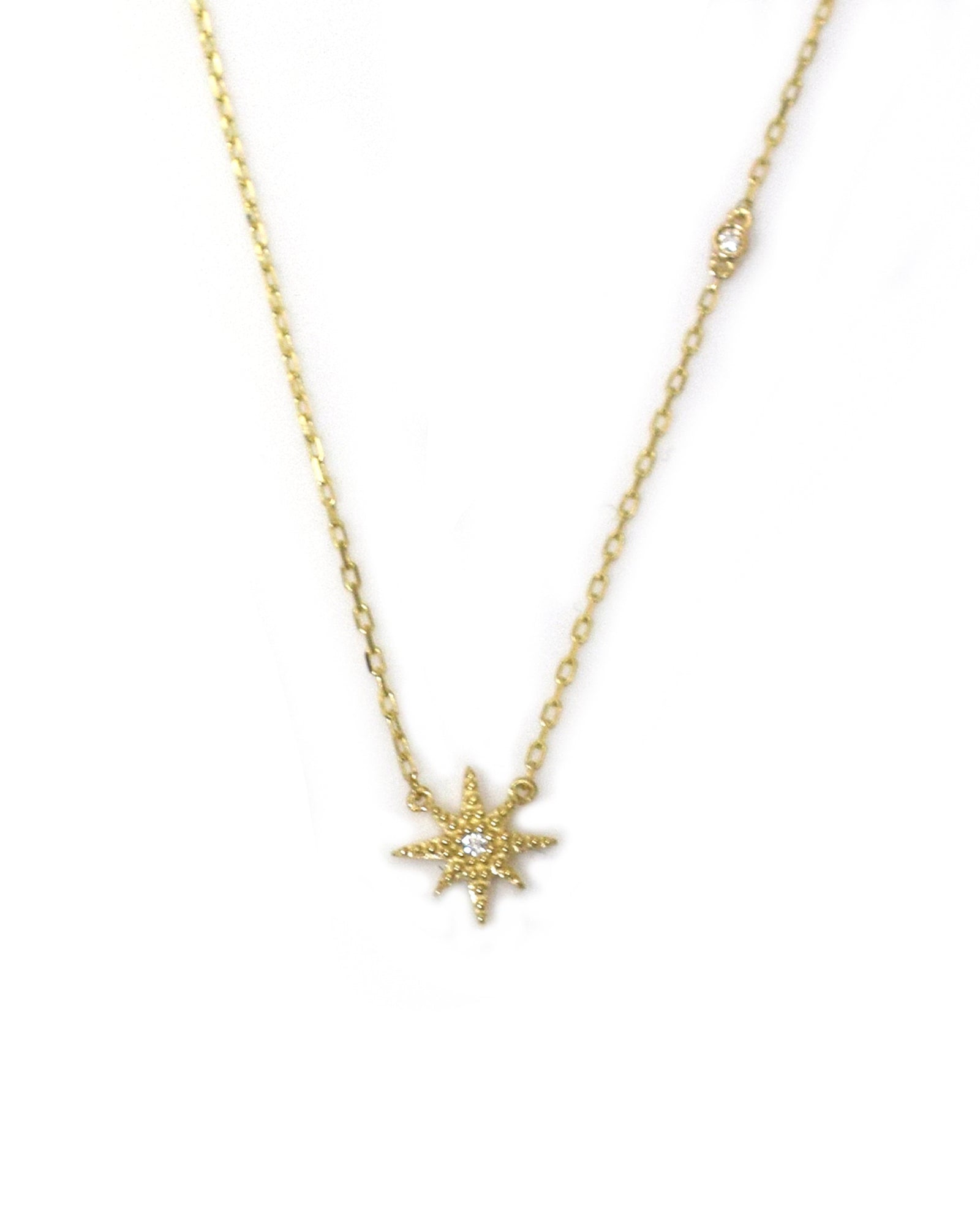 Gold Diamond Stardust Pendant