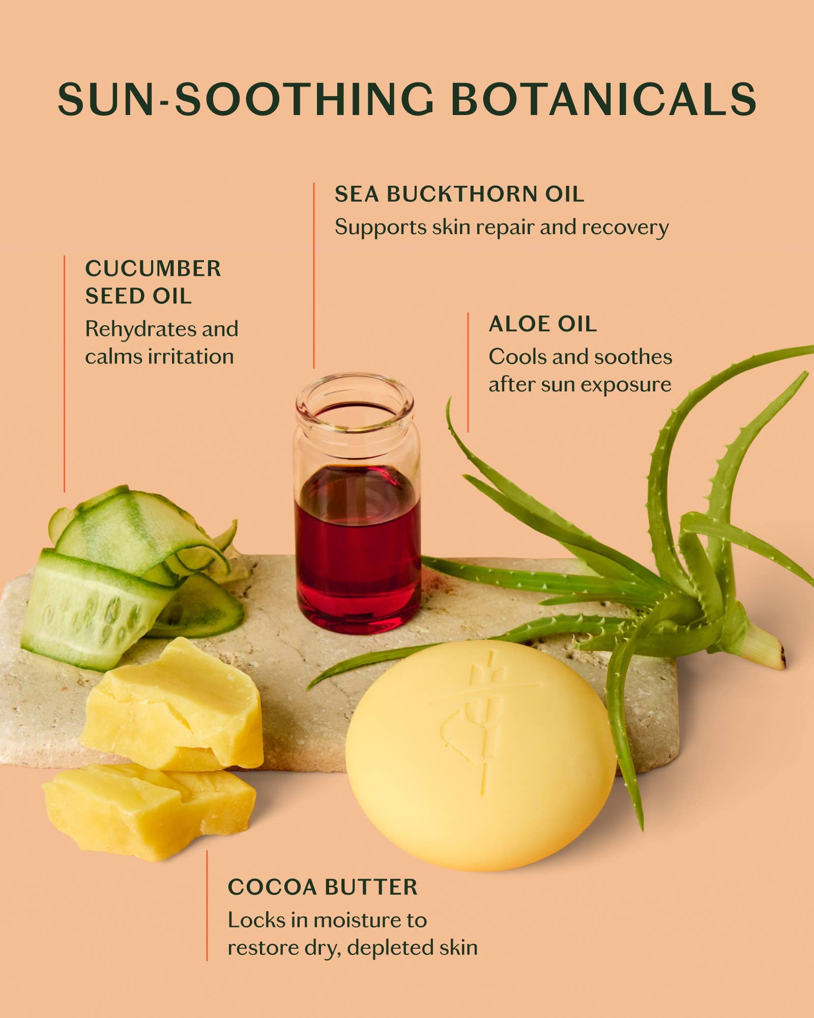 The Sun Stone | After Sun Balm & Lotion Bar