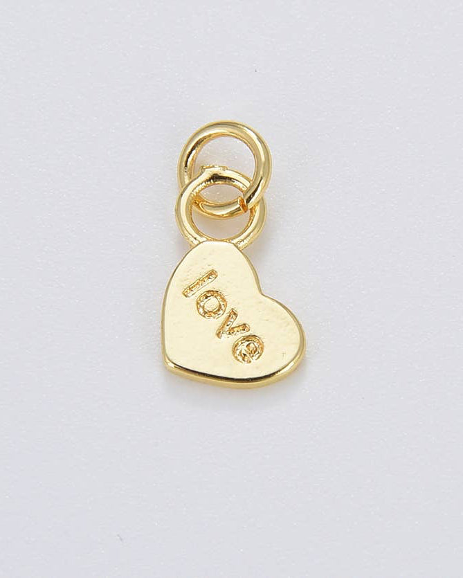 Engraved Heart Love Charm
