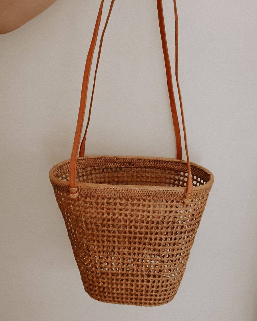 Buka Rattan Shoulder Bag