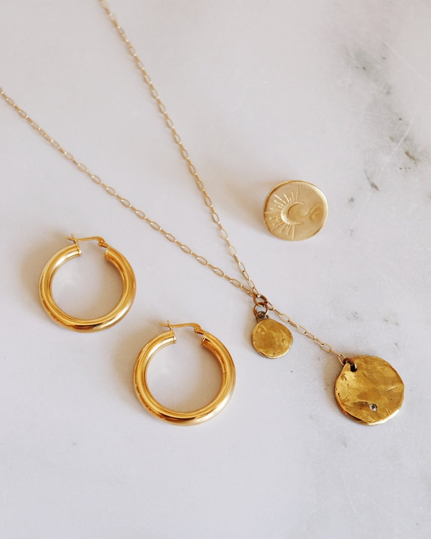 Nocturne Gold Crescent Moon Ring
