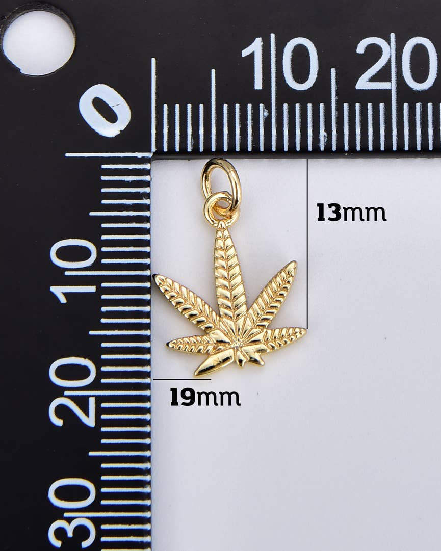 Marijuana Leaf Charm