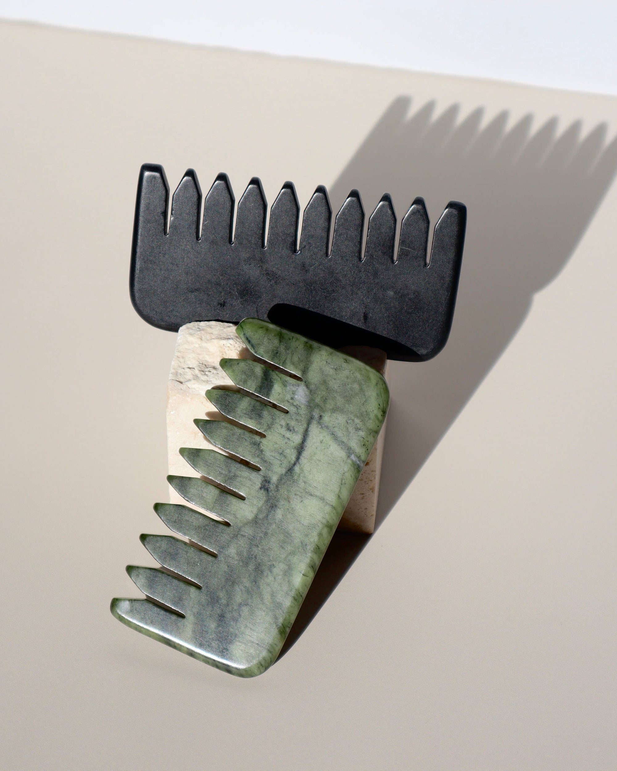 Ethically Sourced Brazilian Gemstone Scalp Gua Sha