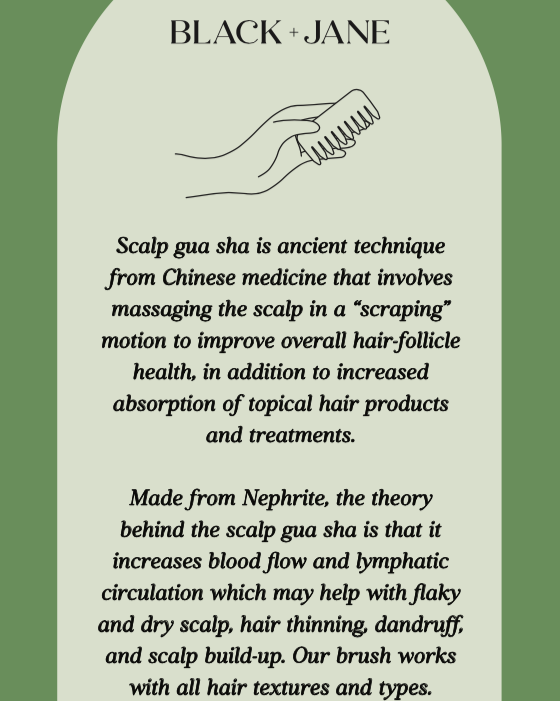 Ethically Sourced Brazilian Gemstone Scalp Gua Sha