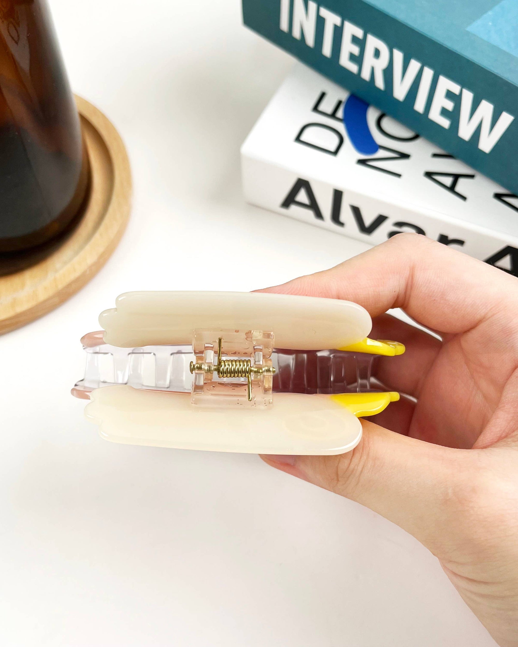 Sleeping Angel Hair Clip Acetate Claw Clips