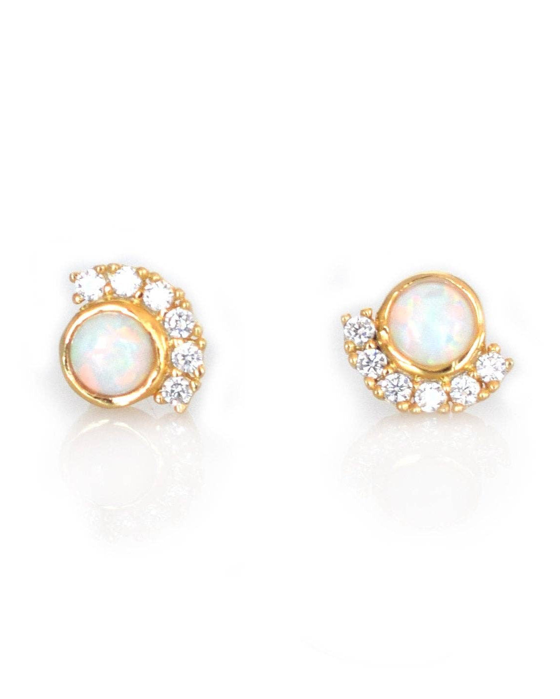 Opal & Crystal Parisian Sunset Studs