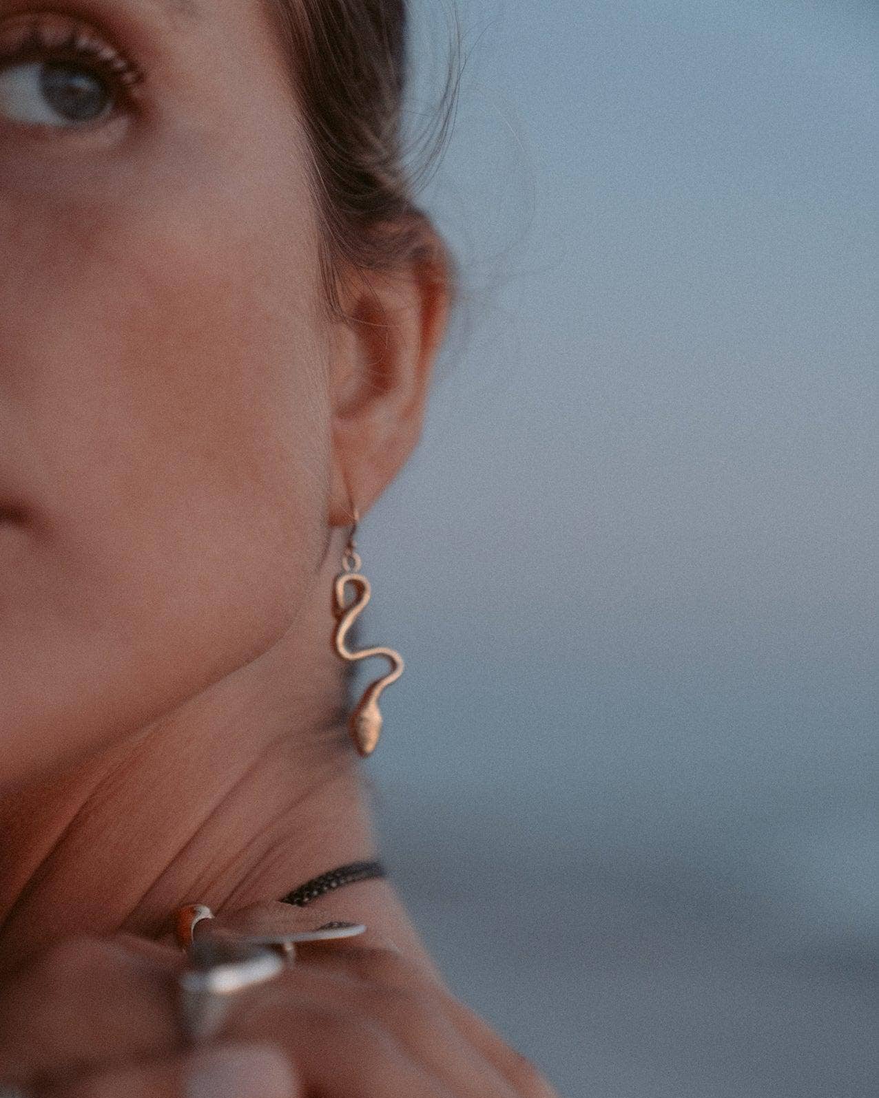 Serpentina Snake Dangle Earrings