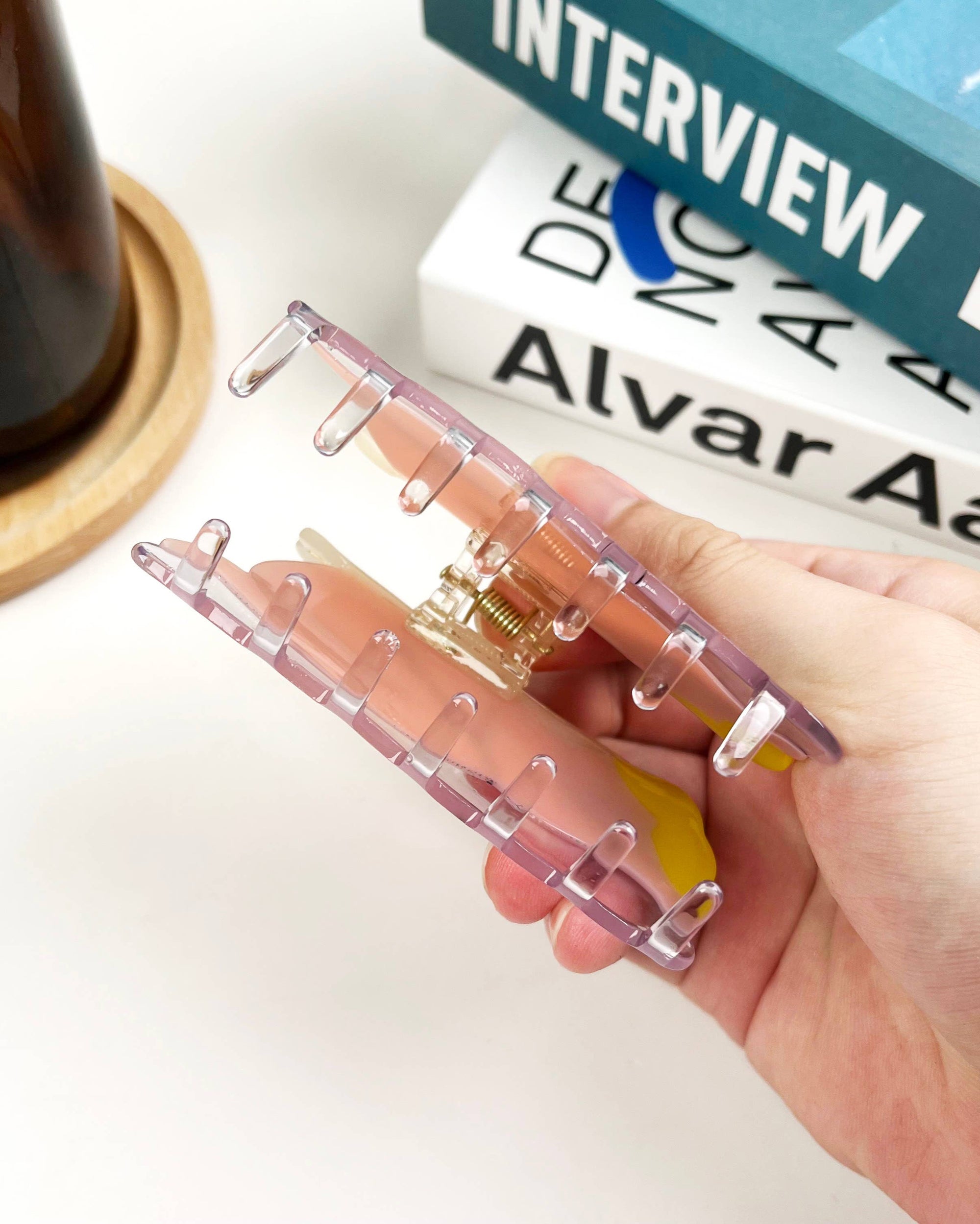 Sleeping Angel Hair Clip Acetate Claw Clips