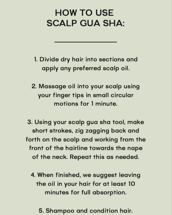 Ethically Sourced Brazilian Gemstone Scalp Gua Sha