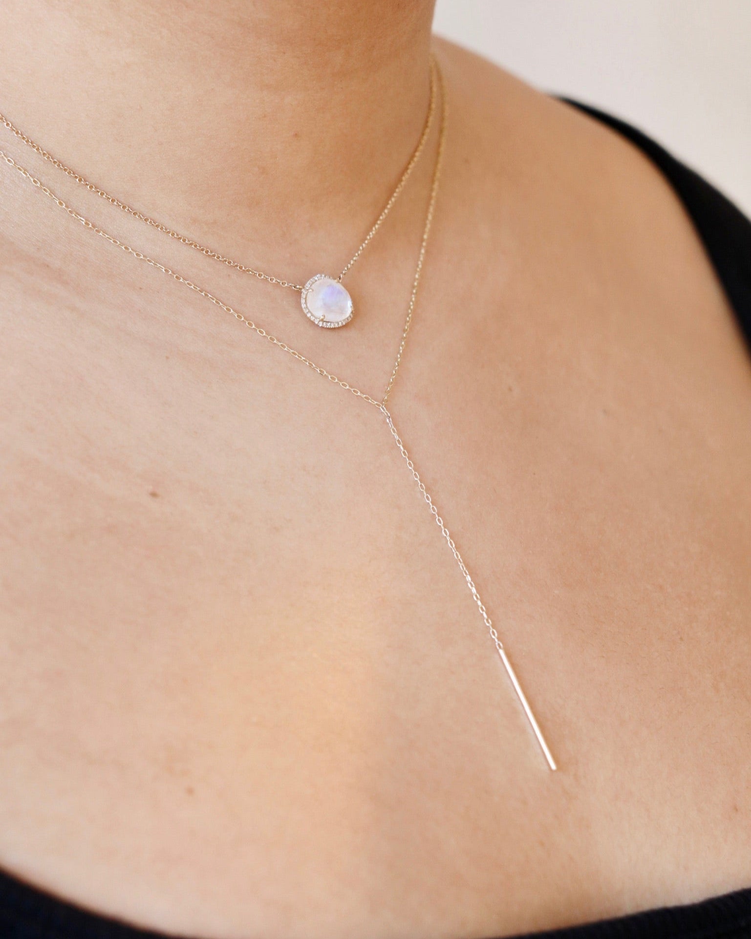Staple Lariat Necklace