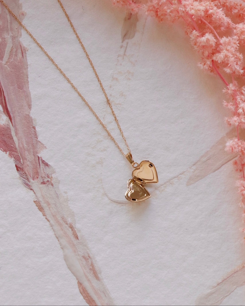 Mini Heart Locket Necklace