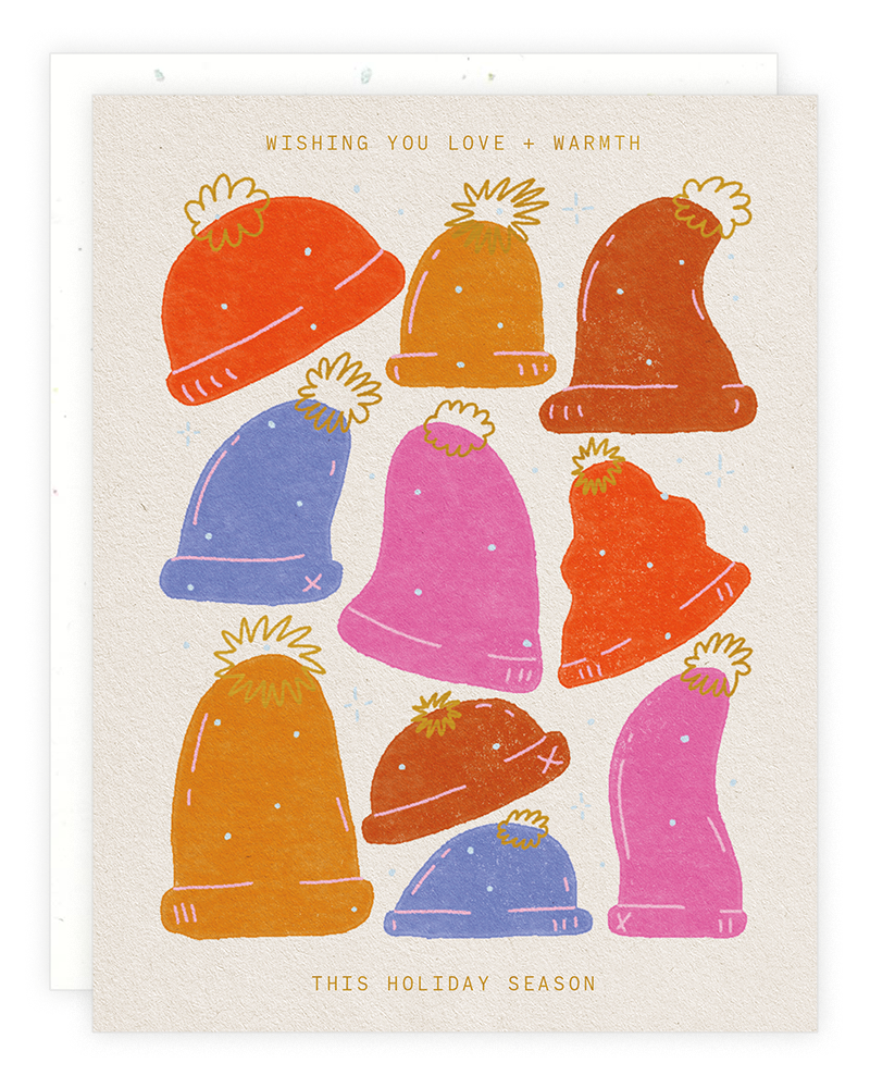 Winter Hats Card