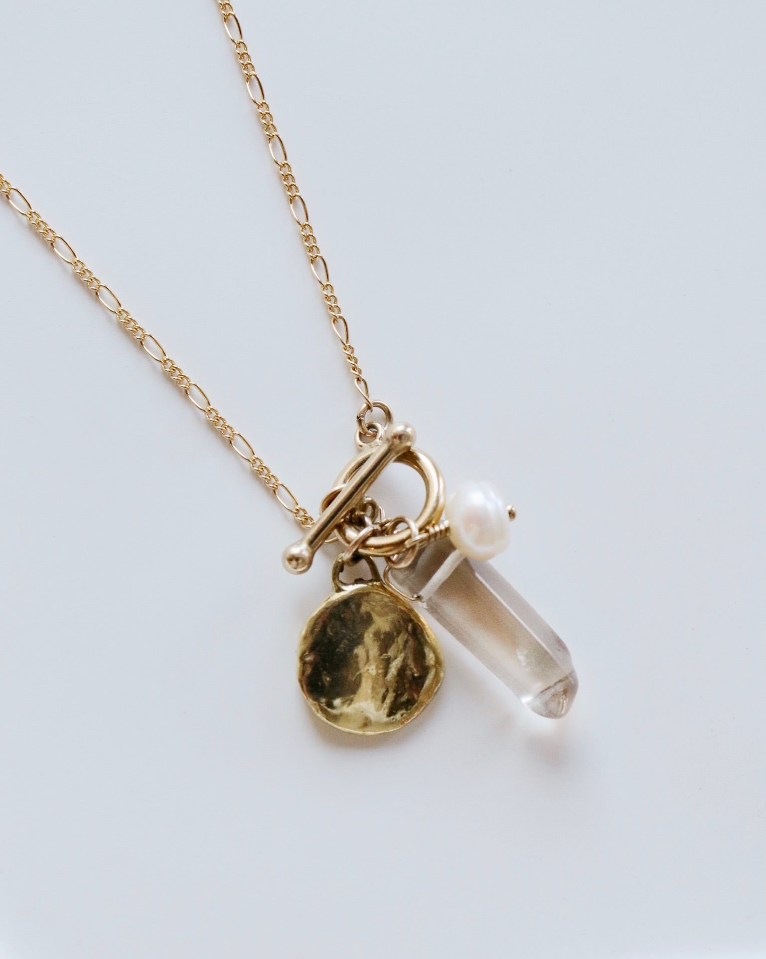 Selene Gold Charm Necklace
