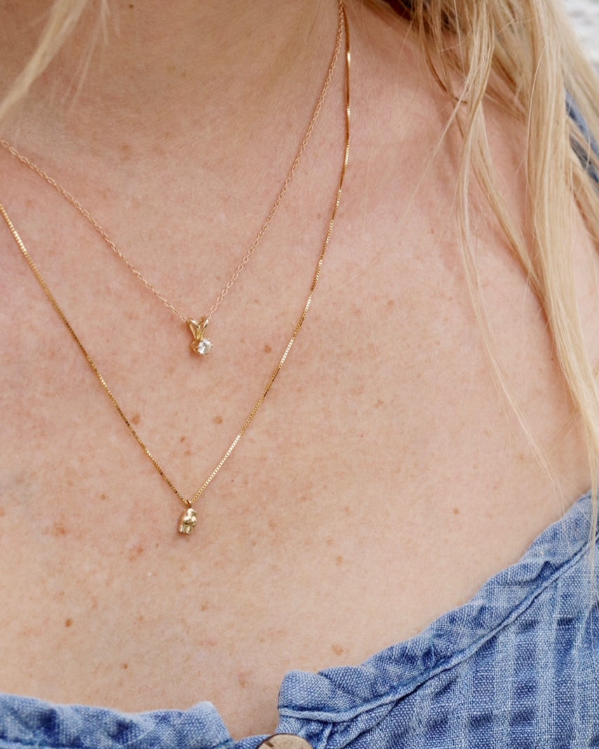 Diamond Diaz Pendant Necklace