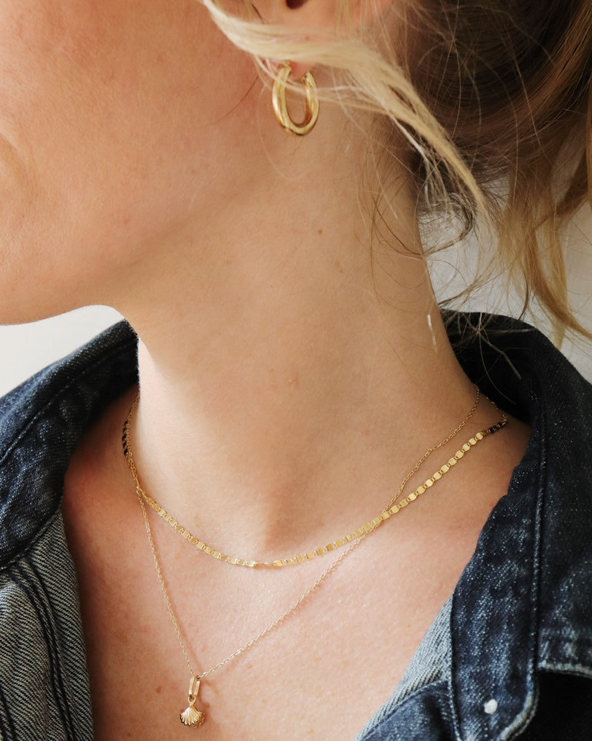 Small Thick Hoop Earring (single)