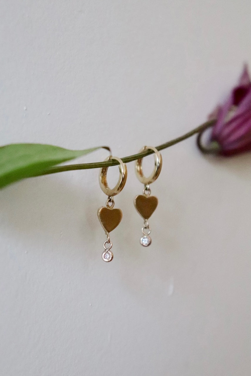 Heartbeat Drop Earring (single)