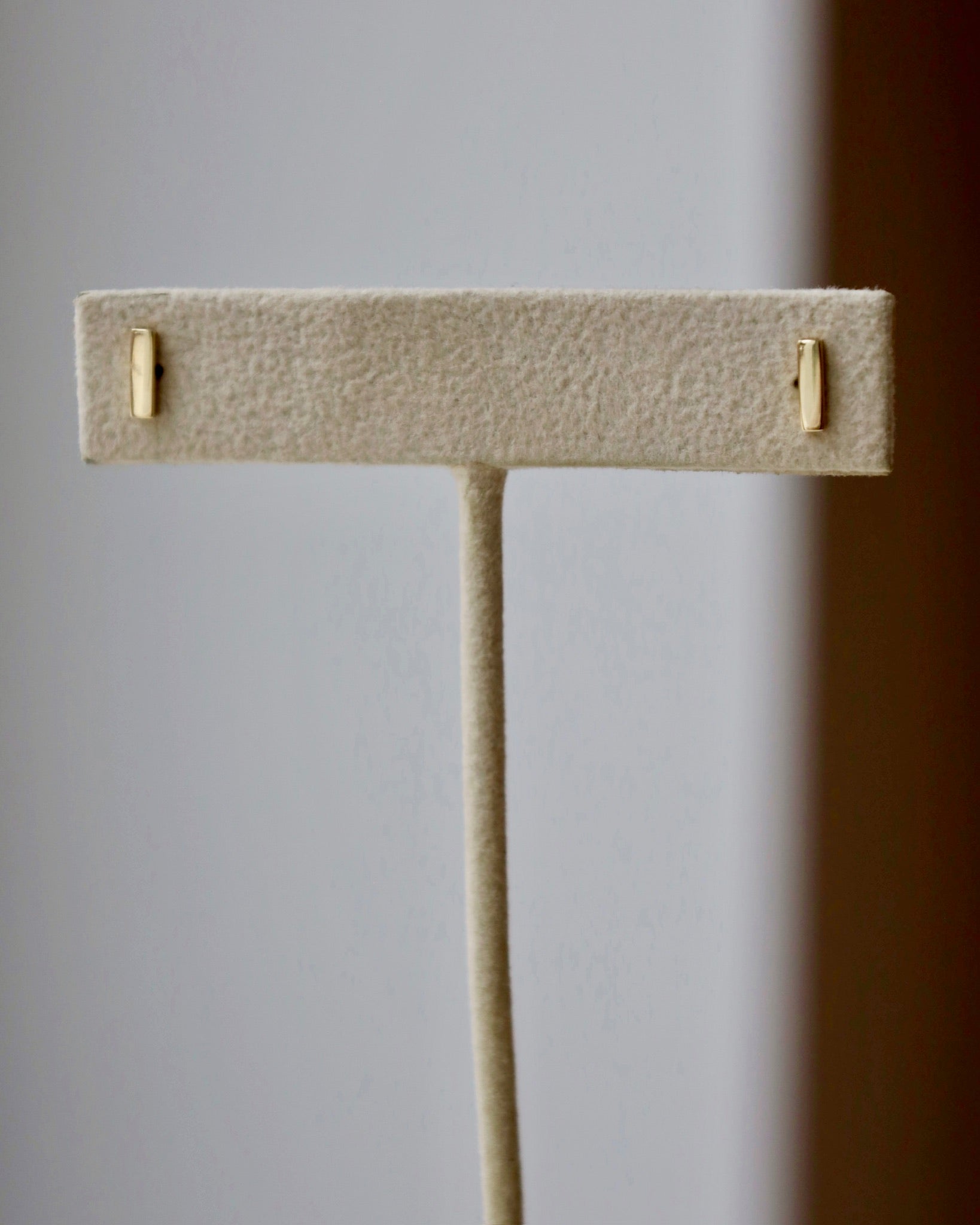 Mini Gold Bar Stud Earring (single)