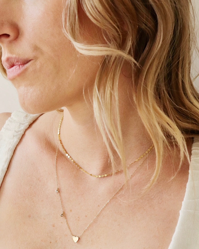 Heartbeat Diamond Necklace