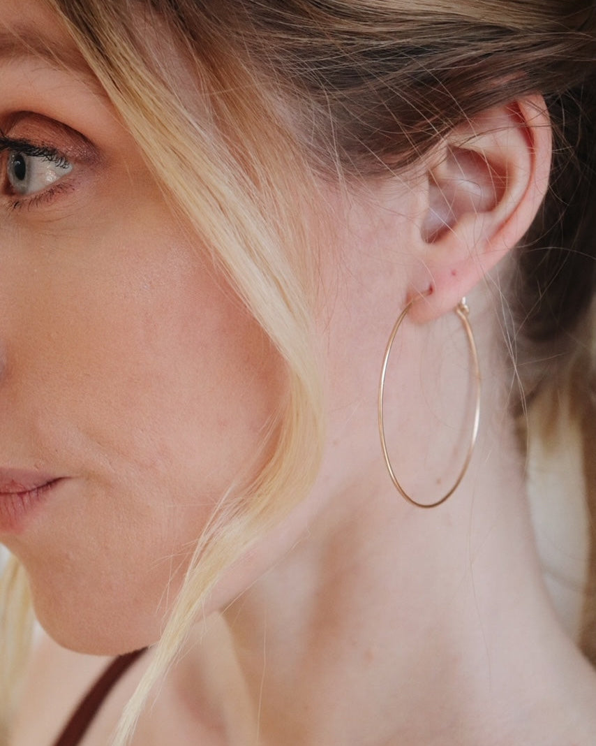 Small Thin Hoop Earring