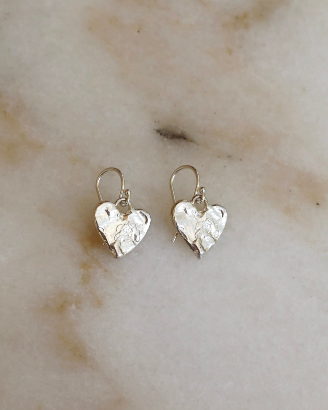 Eros Silver Heart Earrings