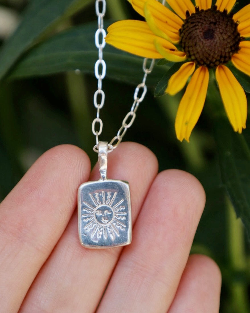Sun Tarot Card Pendant