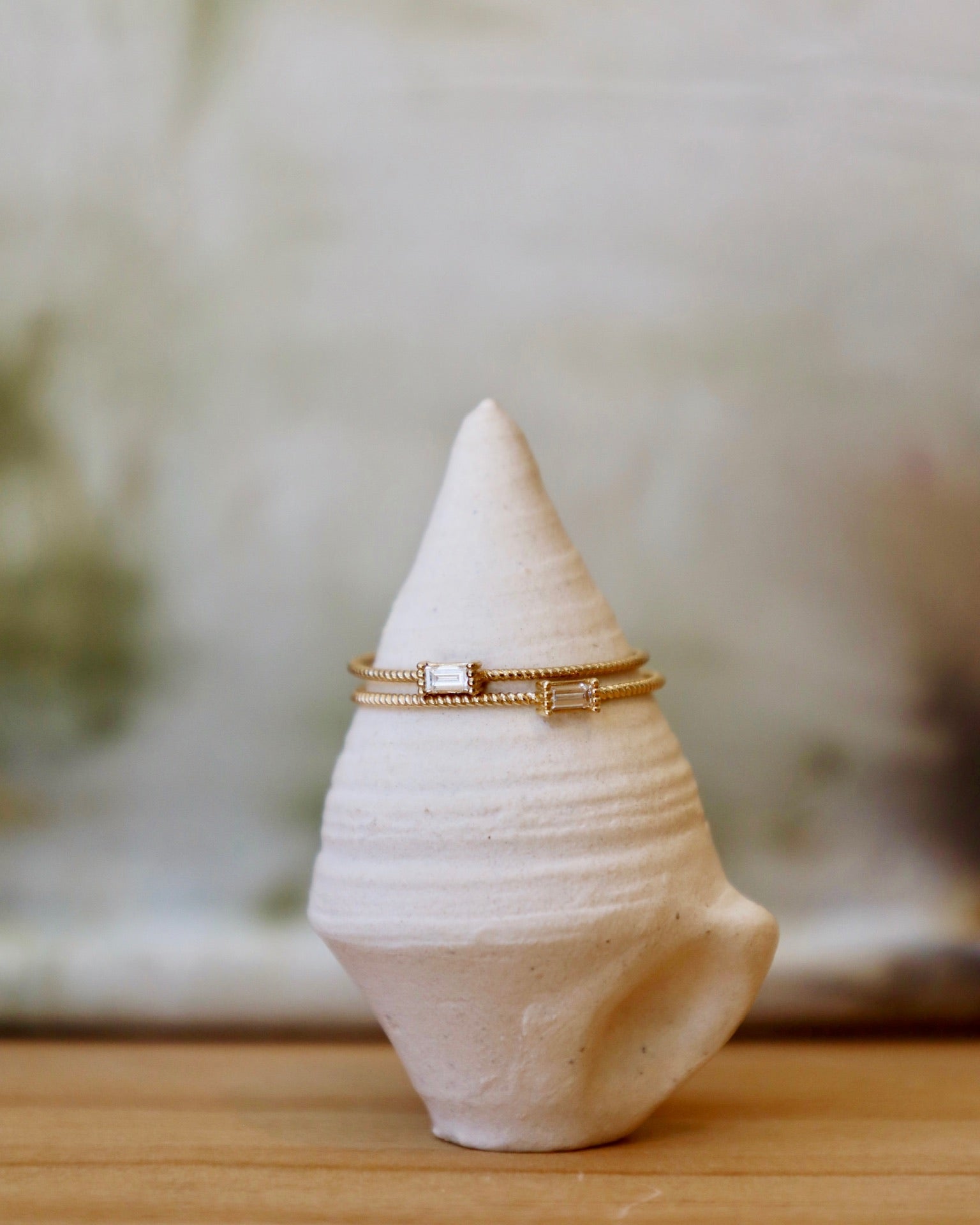 Gold Diamond Golden Grace Twist Ring