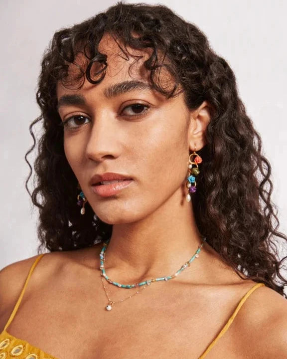 Voyager Toggle Turquoise Mix Necklace