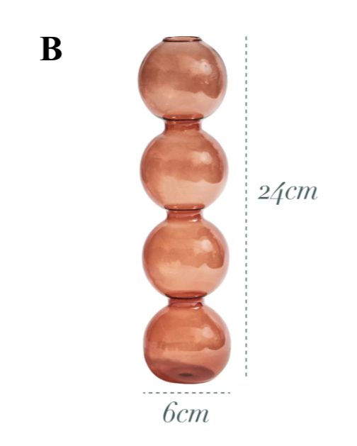 Brown Glass Candlestick Holder