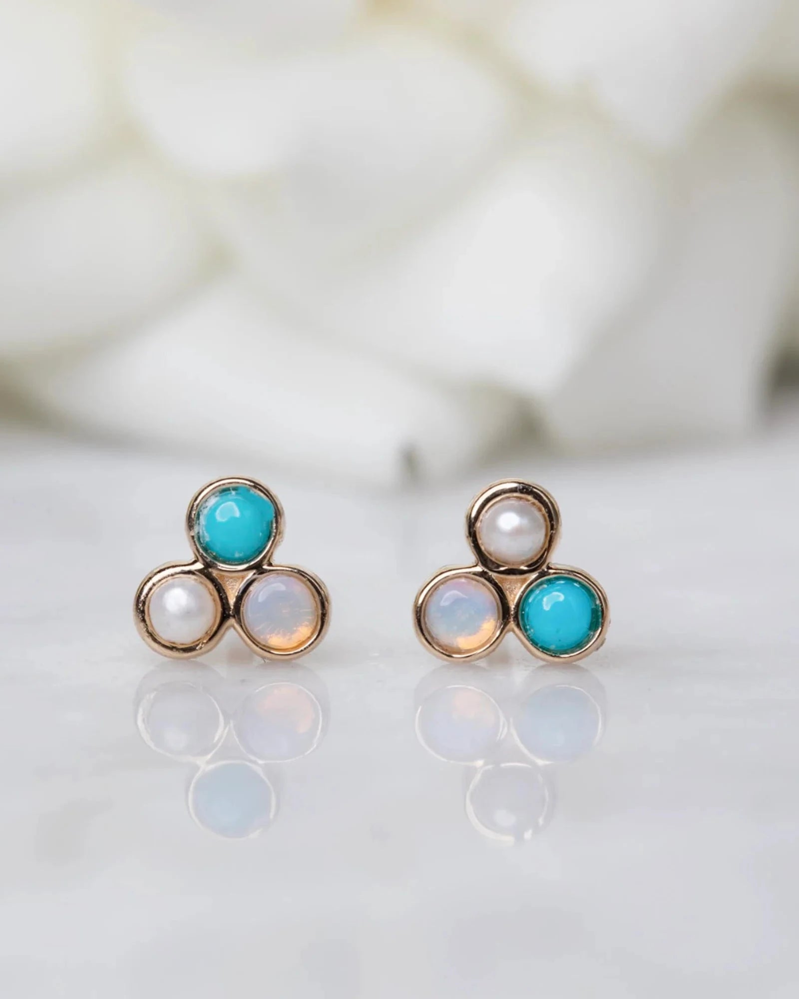 Pastel Hue Trio Stud (single)