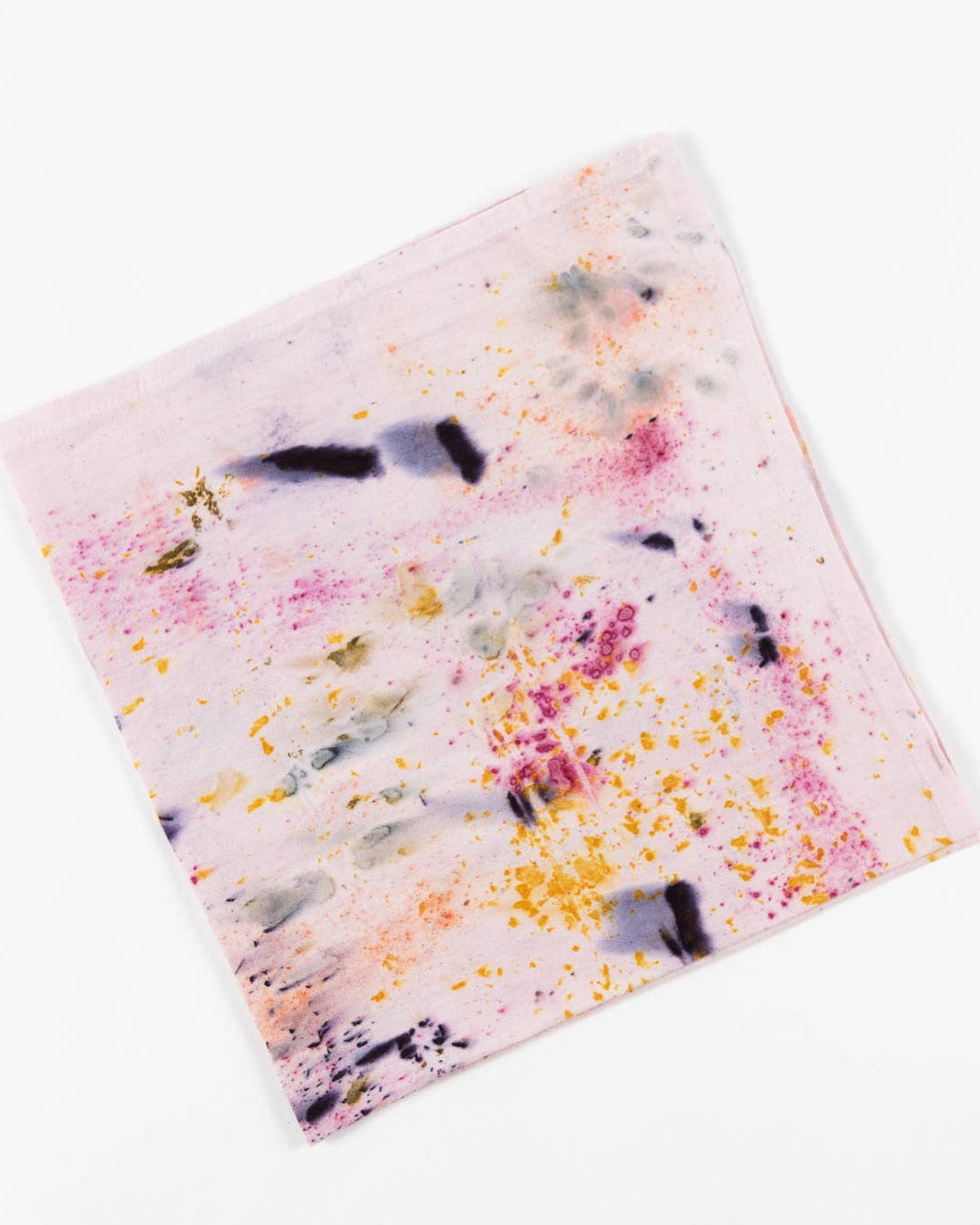 Abstract Botanically Dyed Tea Towel