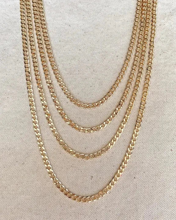 Cuban Link Necklace - Charm Bar