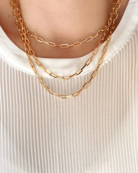 Medium Paperclip Chain Necklace- Charmbar