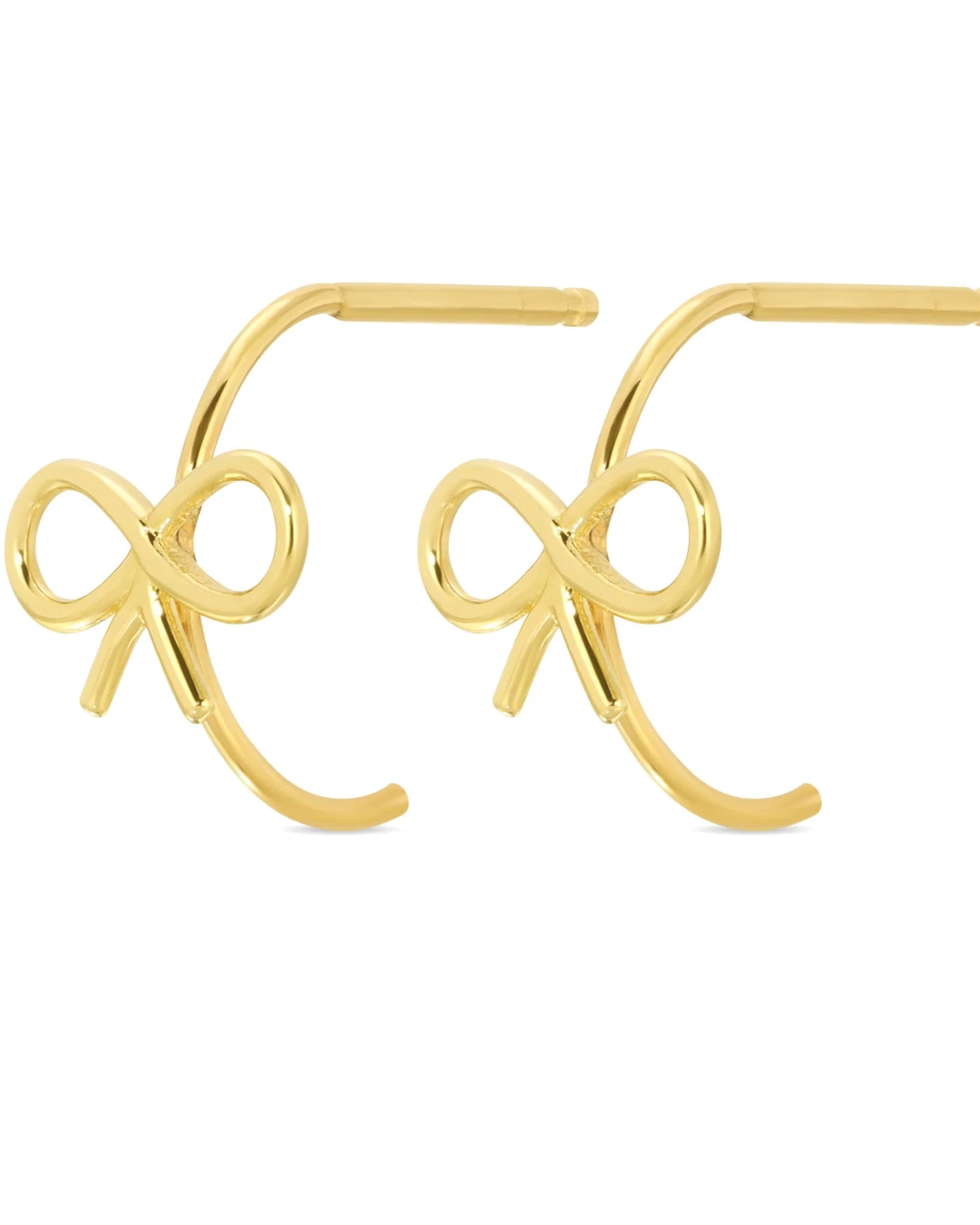 Itsy Bitsy Bow Hoop Earring (single)