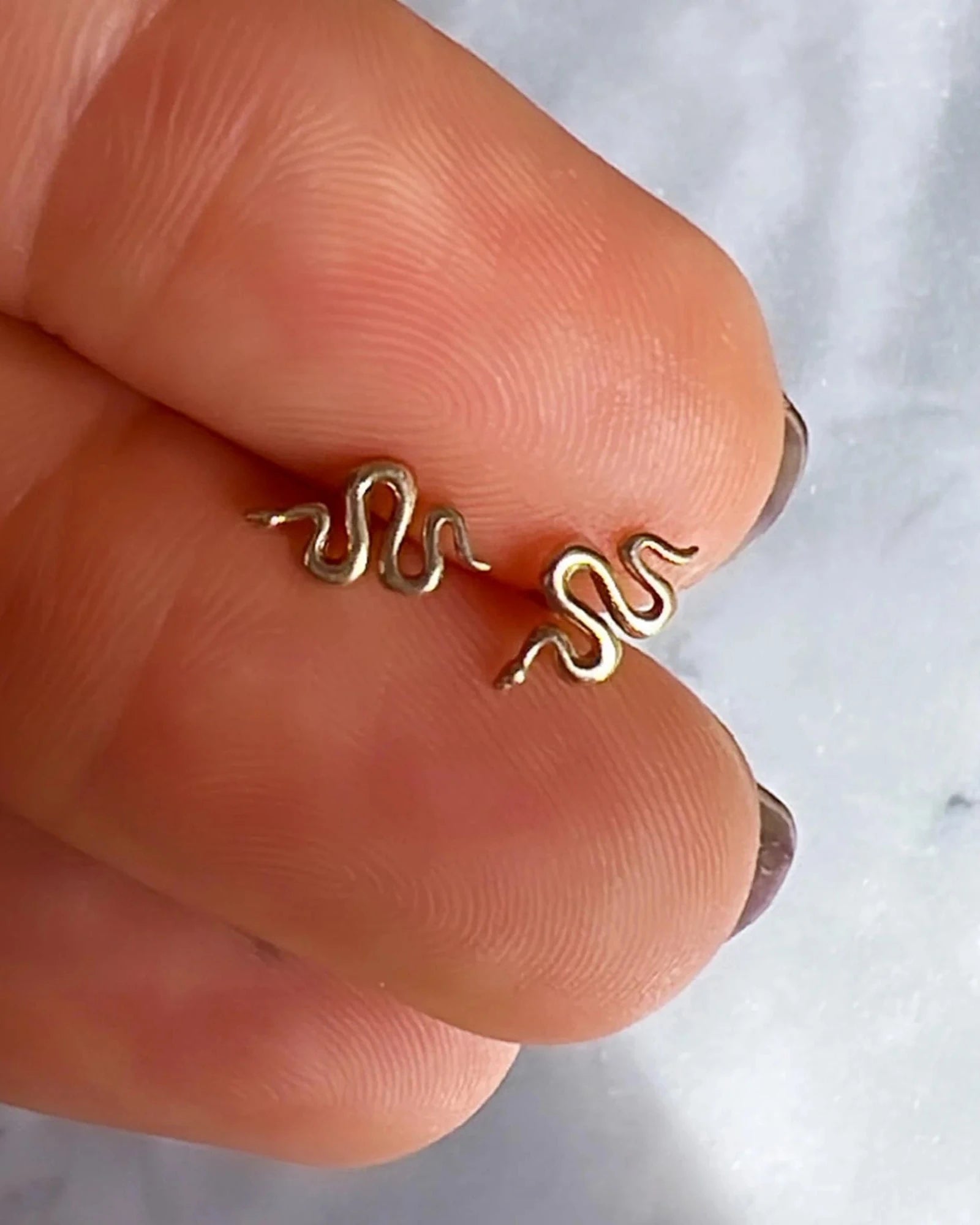 Mini Serpent Stud (single)