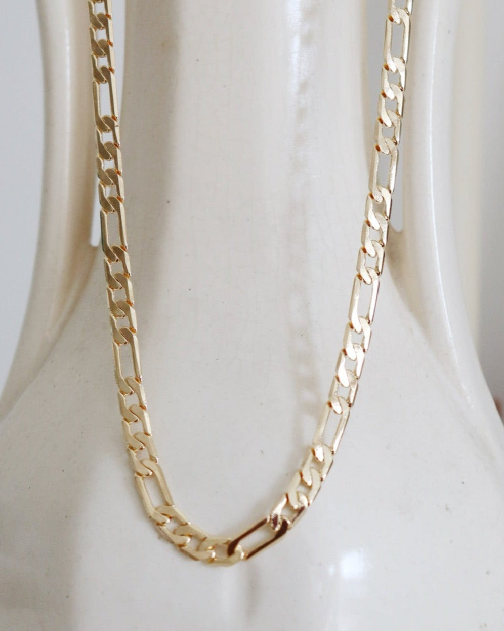 Thick Gold Figaro Chain