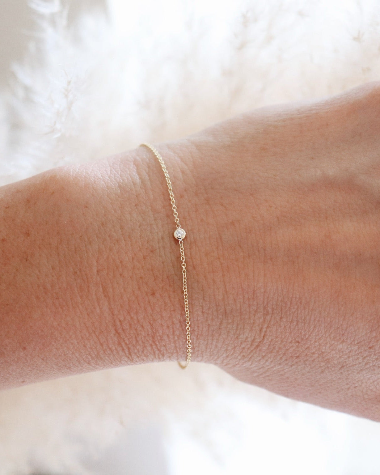 Mini Bezel Diamond Bracelet
