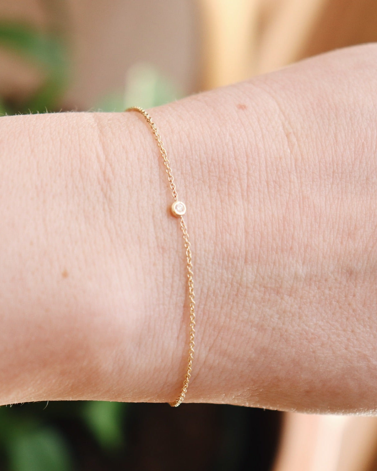 Mini Bezel Diamond Bracelet