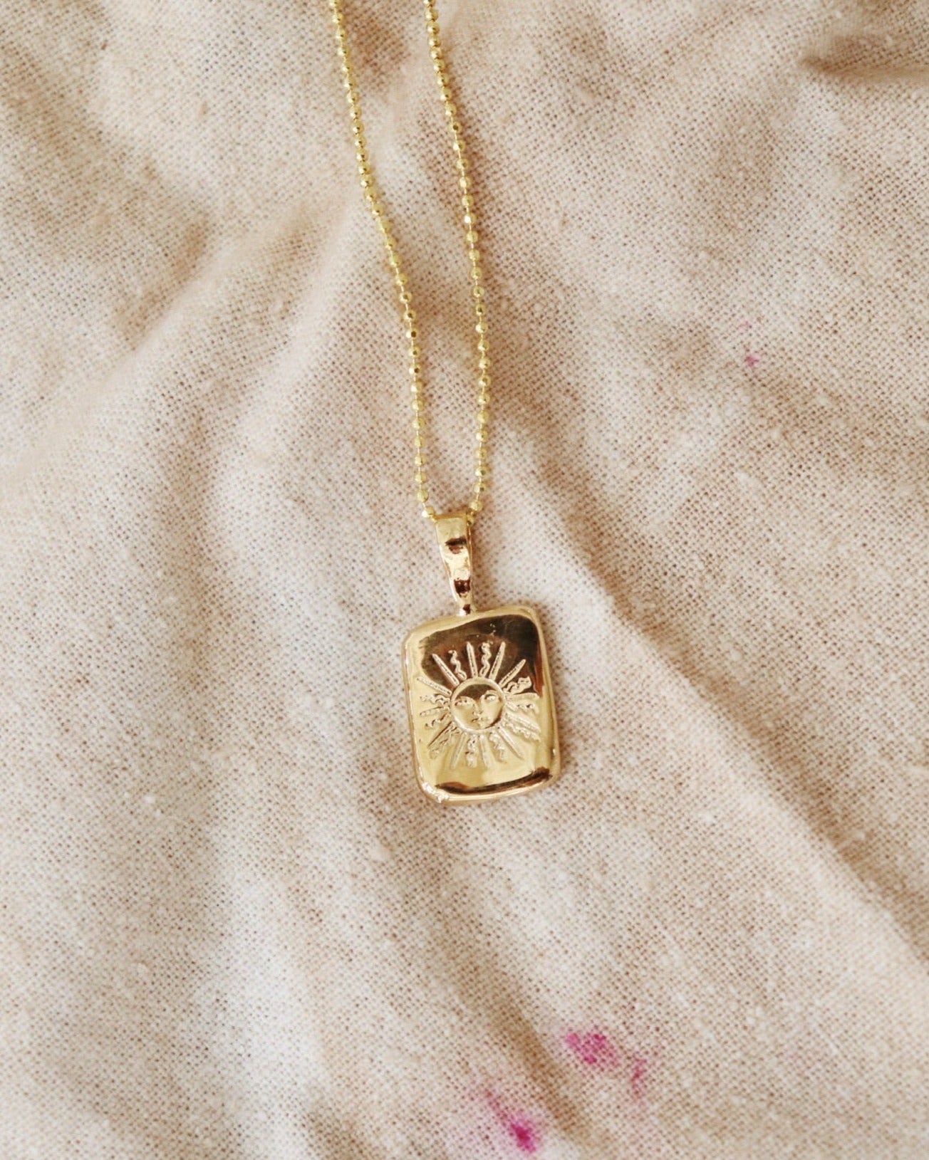 Sun Tarot Card Pendant