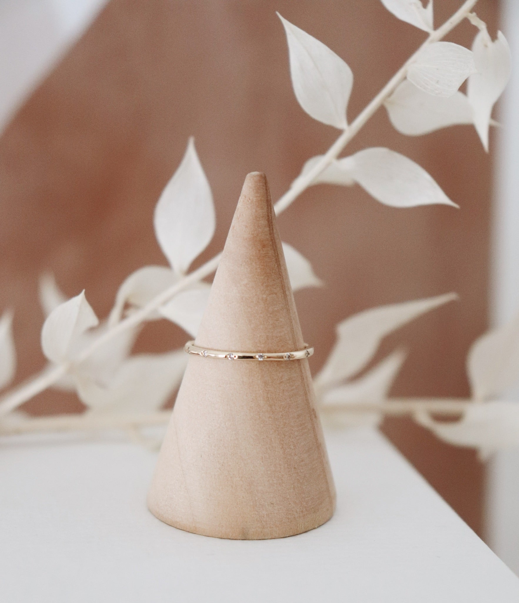 Spaced Diamond Eternity Band Ring