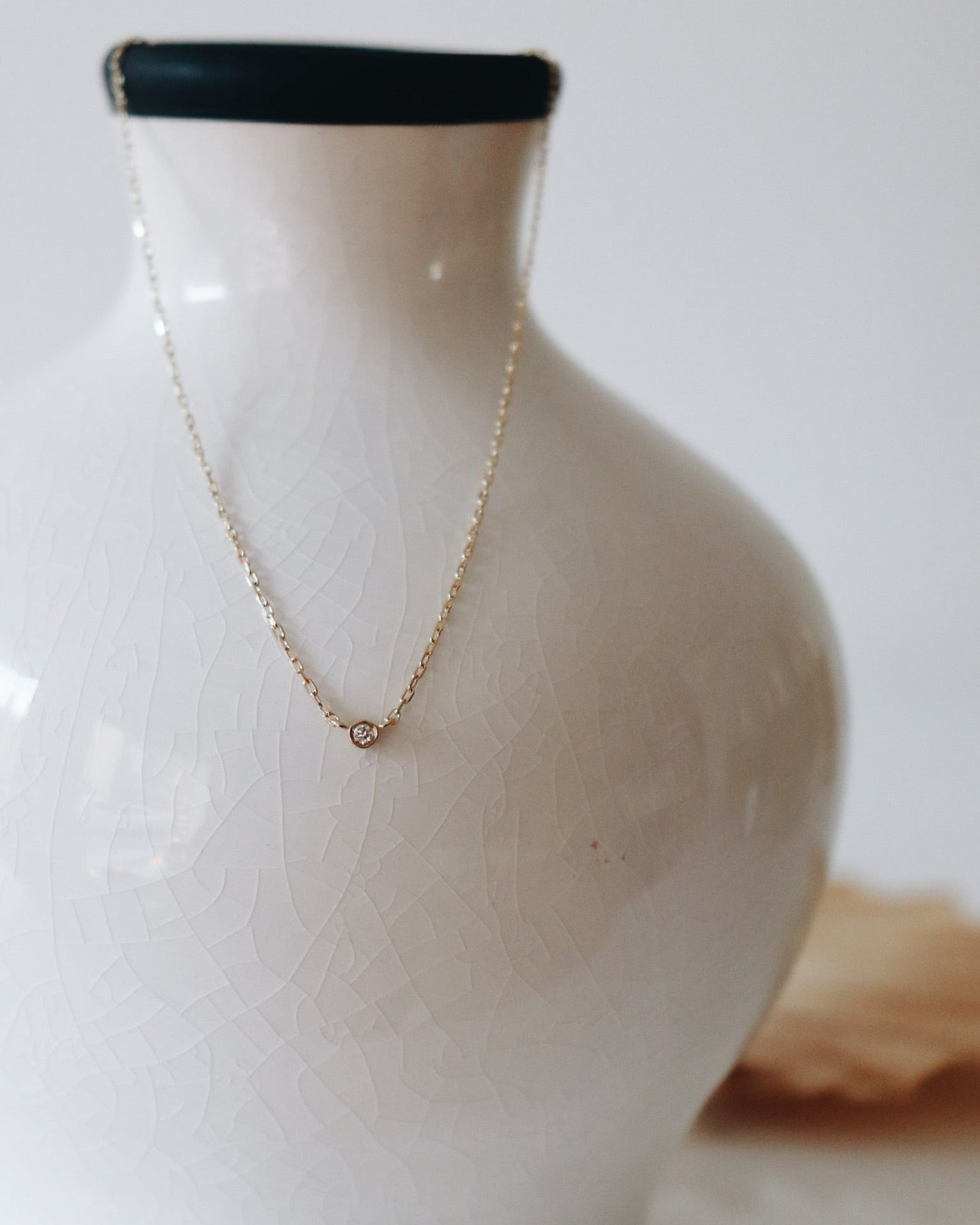 Solo Diamond Pendant Necklace