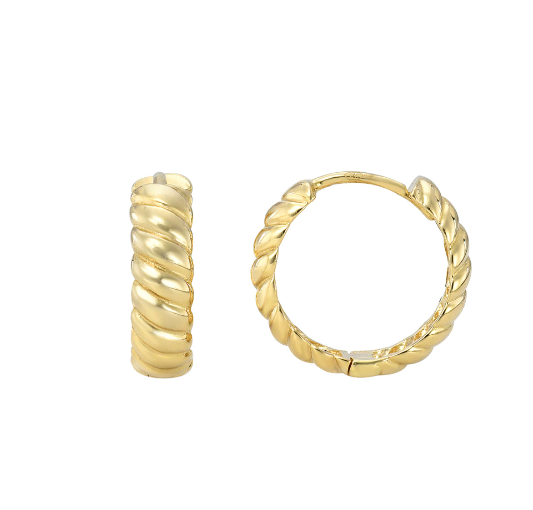 Braided Huggie Earring (single)