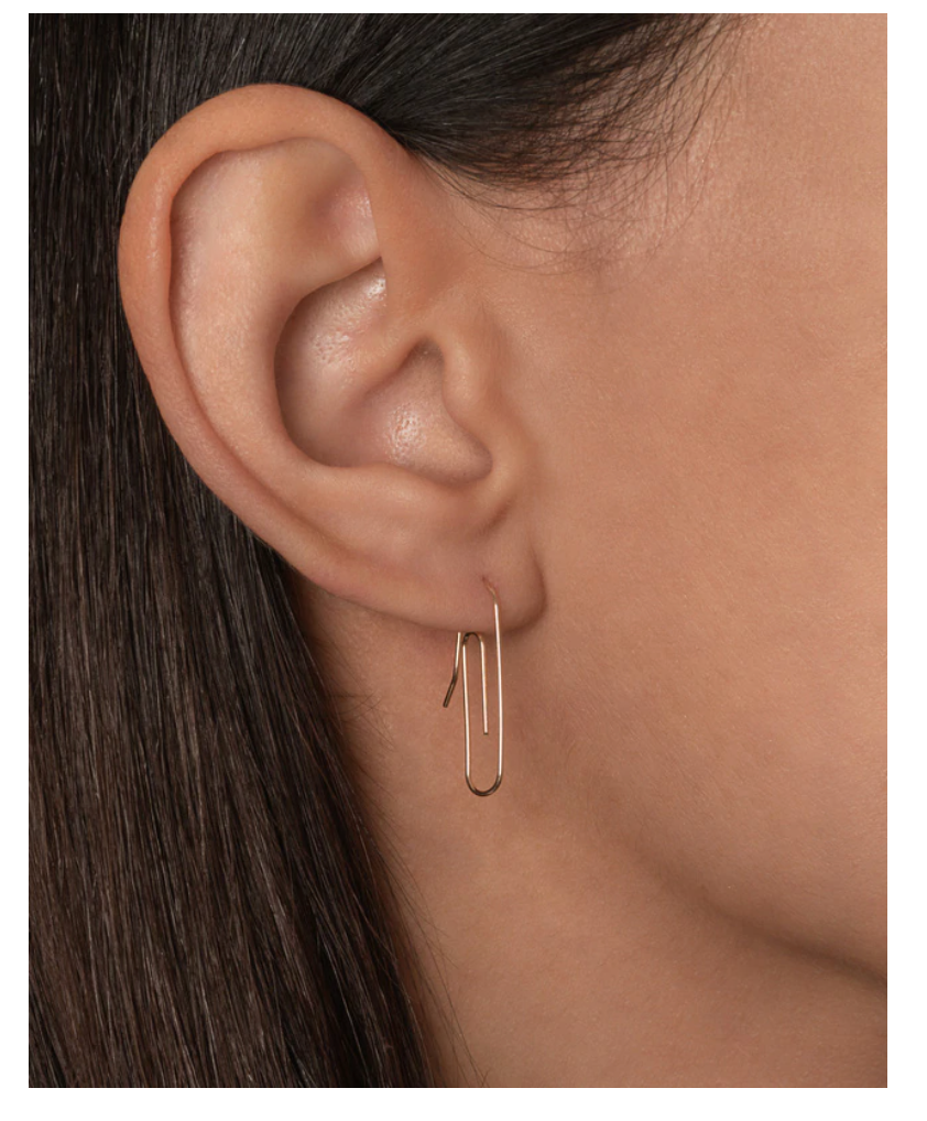 Paper Clip Earring (single)