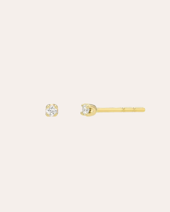 4 Prong Diamond Stud (single)