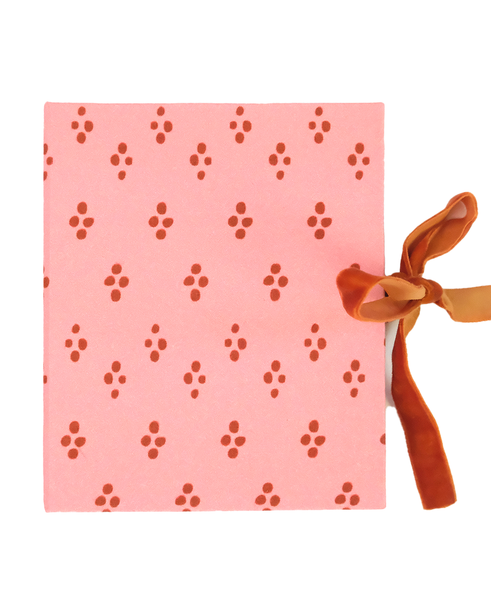 Pink Dottie Fabric Frame Album