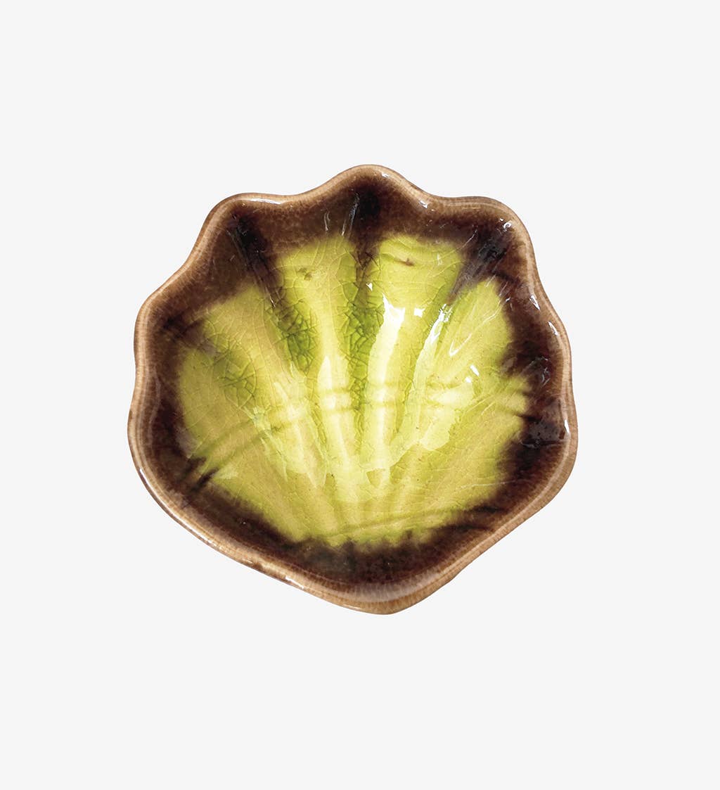 Mini Scallop Dish-Ceramic Trinket Ring Dish-Jewelry Tray