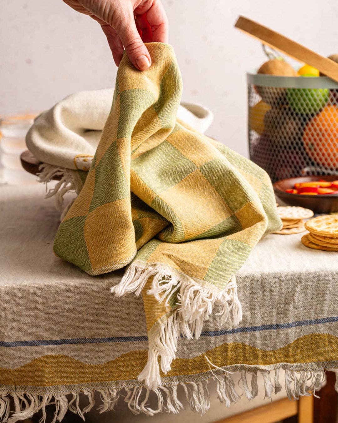Cheese - Hand Stitched Kitchen Towel