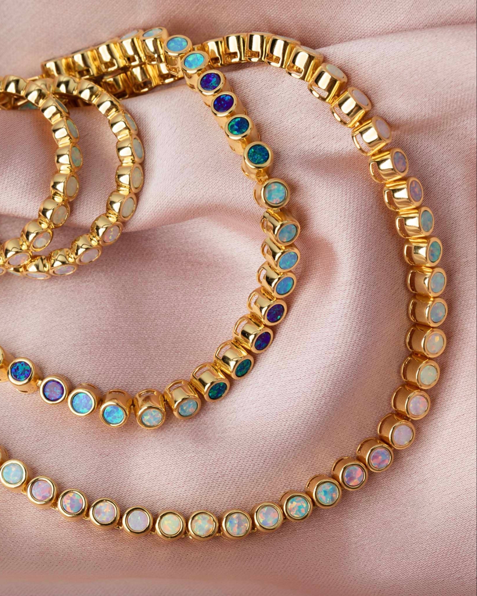 Opal Ombre Tennis Nekcklace