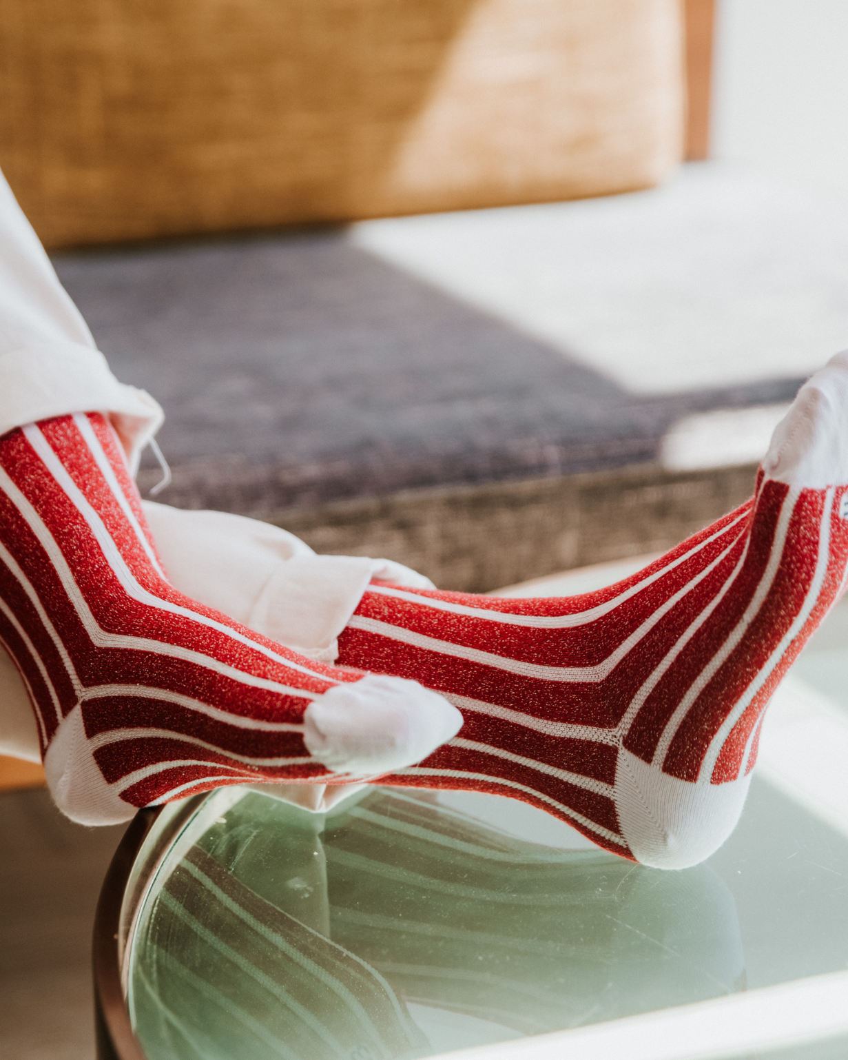 Women's organic cotton lurex socks - Josette la Dynamique