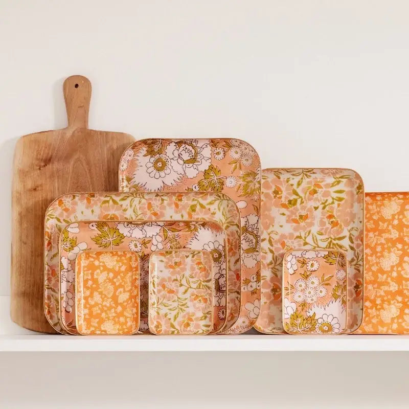 Floral Tray - Petunia Pink