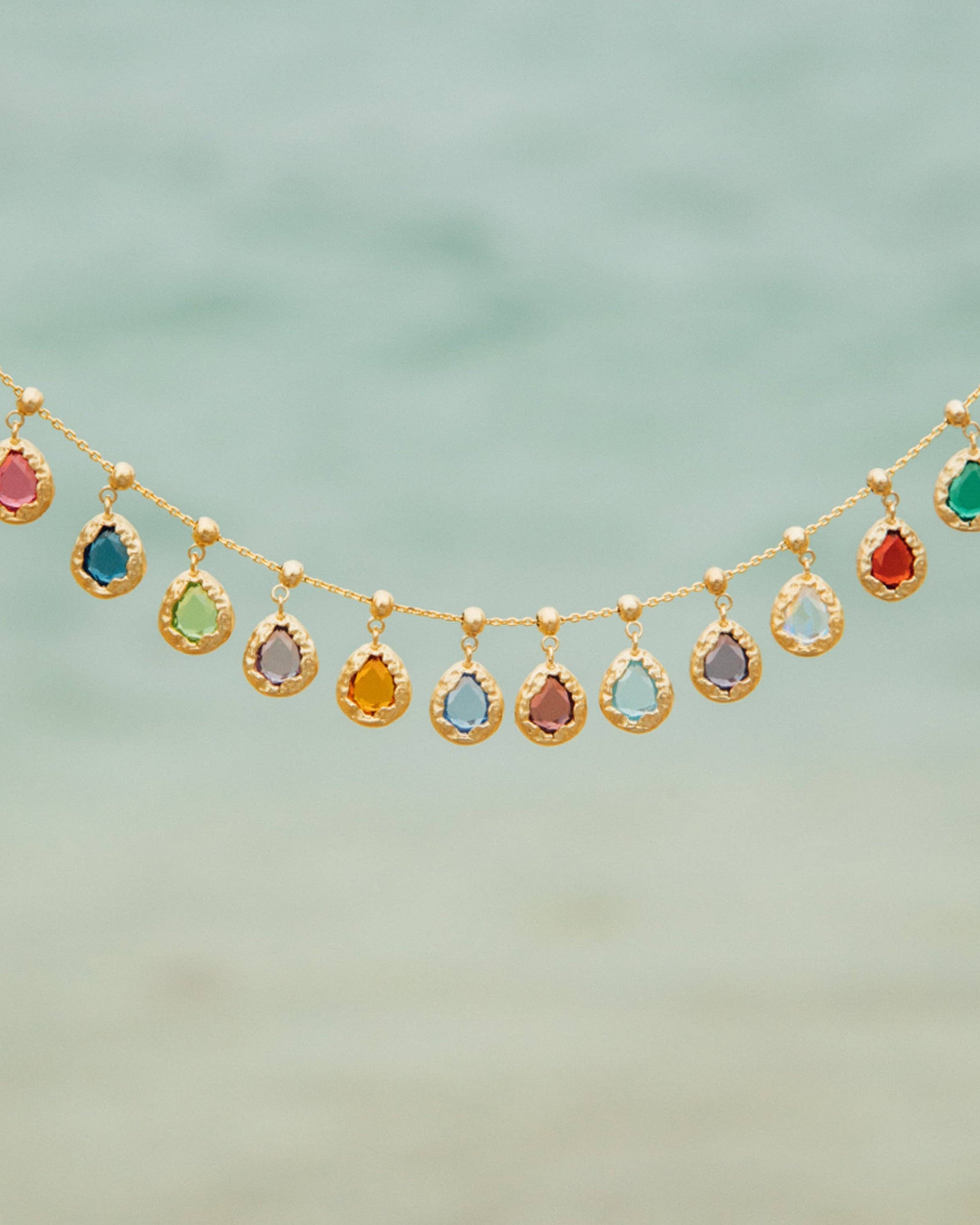 Teardrop Birthstone Charm